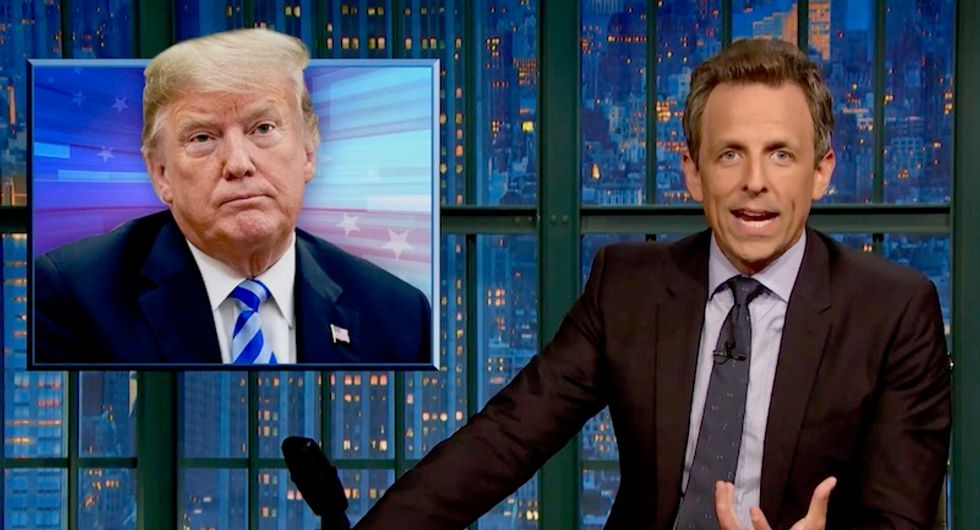 Seth Meyers: Trump 'ate paper' to destroy evidence once -- and might do it again with Russia
