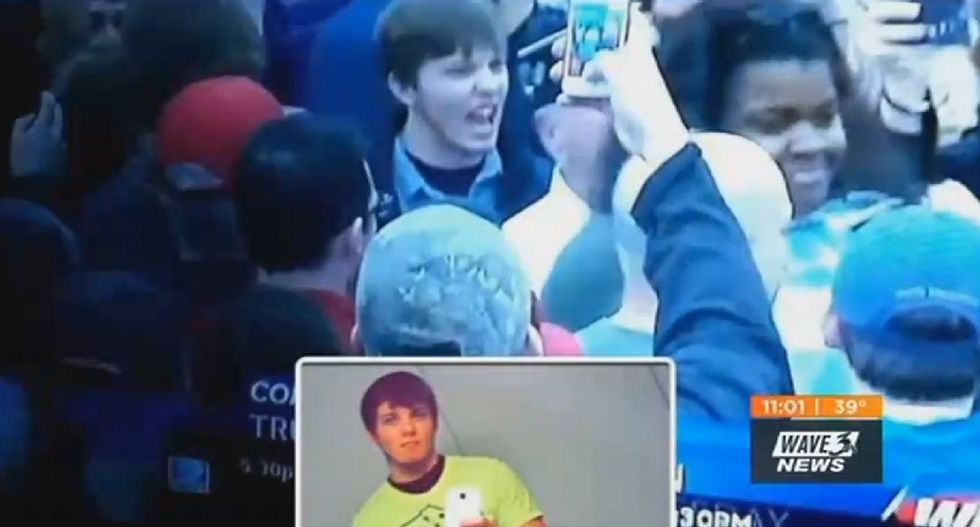 Man booted out of Marine Corps after video surfaces of him screaming at black woman during Trump rally