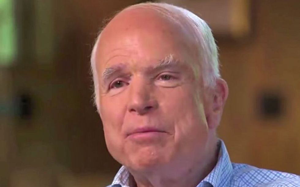 John McCain takes a thinly veiled shot at Trump's border wall in his farewell to the world