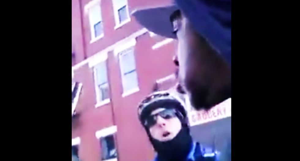 Drinking coffee while black: Ohio cop stops black man strolling down the street --then slams him into wall