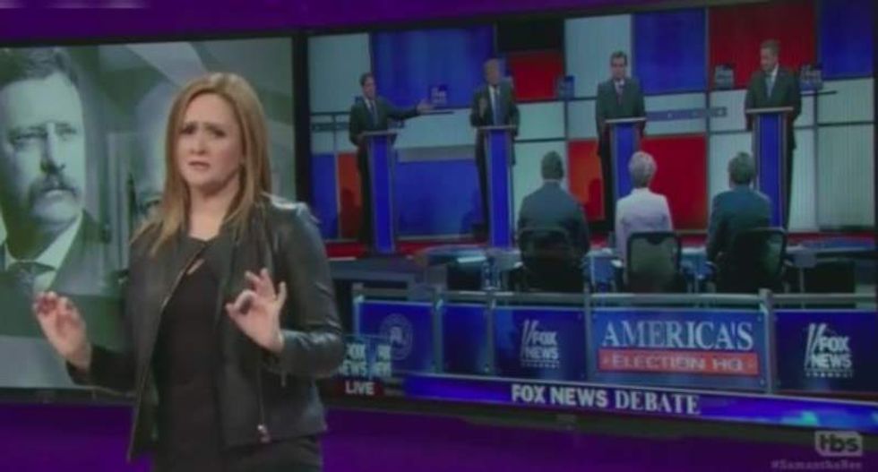 Samantha Bee mocks feuding GOP candidates: 'Men are just too emotional to be president'