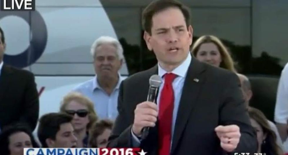 CNN reveals sad state of Rubio campaign: Stadium rally on his 'home turf' draws next to nobody