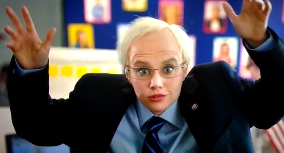 WATCH: SNL's Hillary Clinton slowly morphs into Bernie Sanders to steal his millennial voters