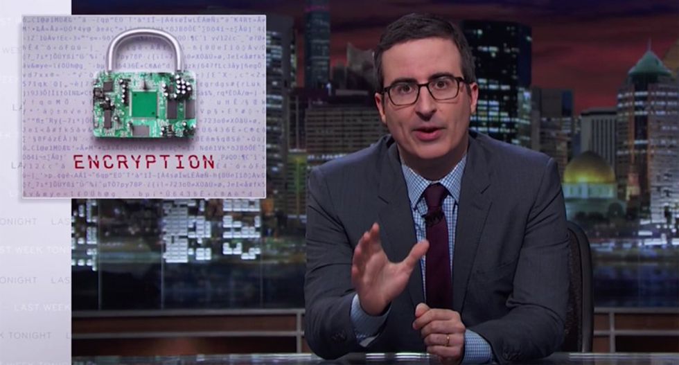 John Oliver blows up the myth of hack-proof iPhones with hilarious ad mocking Apple