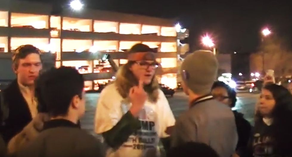 'I am f*cking white!' Acid-dropping Trump supporter descends into a f*ck-filled freakout in Chicago