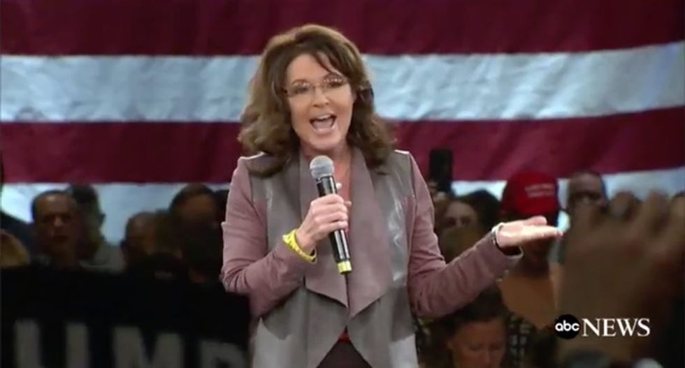 Internet shames Palin for Julian Assange apology: She 'can collude with Russia from her house'