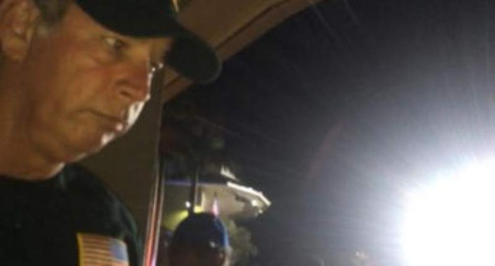 Florida cop threatens to jail newspaper columnist for 'trespassing' at public Trump rally