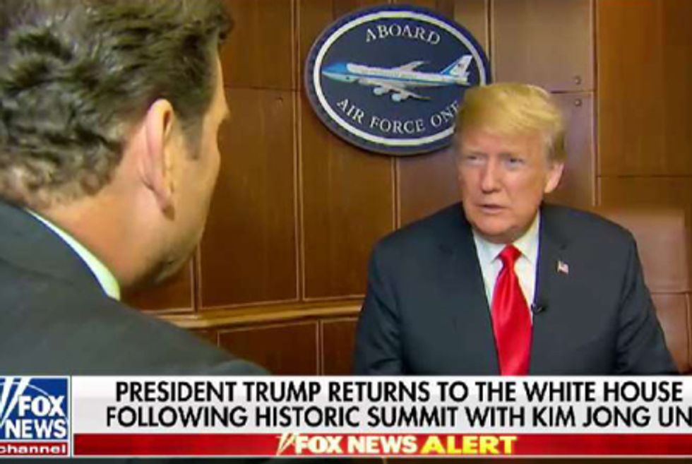 Here are the 7 most absurd moments from Trump's latest Fox News interview