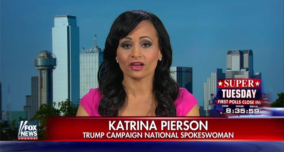 Trump spokesperson says candidate isn't a woman-hating maniac -- he just plays one on TV