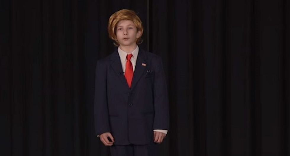 WATCH: Kids hilariously spoof a disastrous future where Donald Trump is president