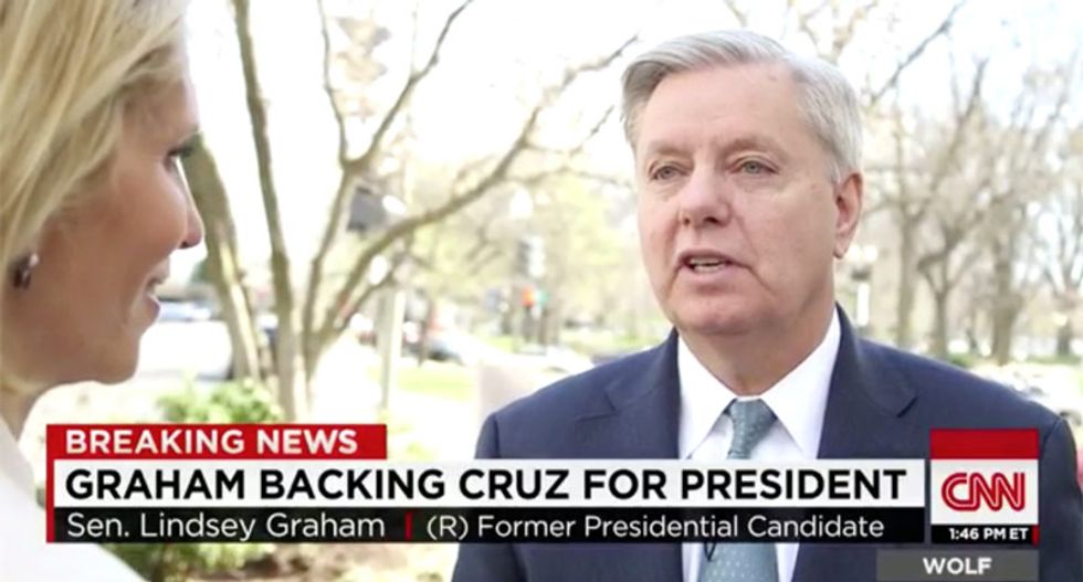 Lindsey Graham now supports a candidate he once joked about murdering