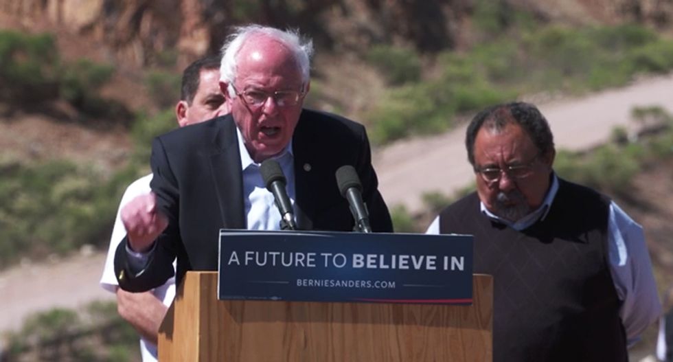 Bernie Sanders uses words of Pope Francis to rip 'bigoted' Donald Trump rhetoric on immigrants