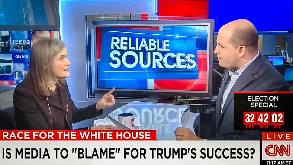 Amy Goodman rips CNN for airing Trump's empty stage instead of Sanders' speech
