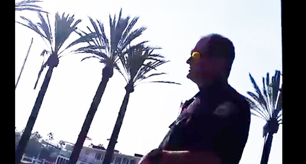 WATCH: BMX bike rider schools CA cop by knowing the real law -- not the 'bullsh*t' one he made up