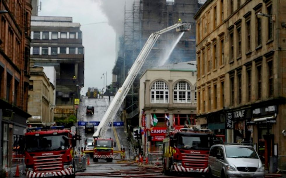 Glasgow blaze guts one of world's top art schools - again