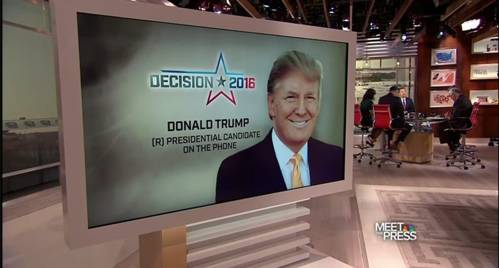 ‘Meet the Press’ will finally make Trump at least show up in person to get free airtime