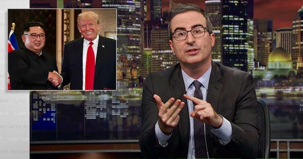 John Oliver compares Trump telling Americans to 'sleep well' after North Korea summit -- to the Grim Reaper saying 'happy birthday'
