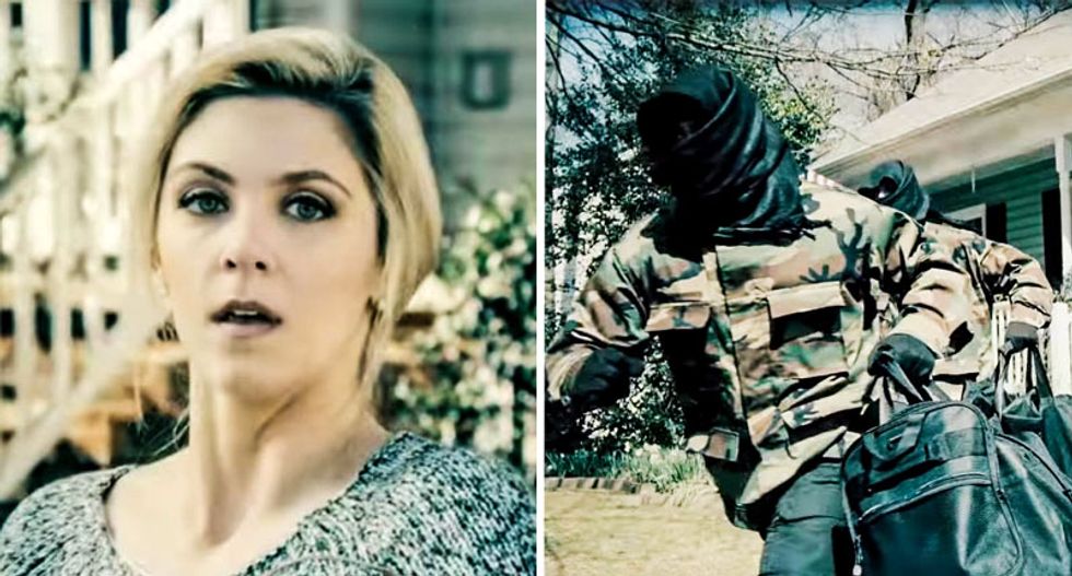 Scare-mongering GOP candidate's ad shows ISIS robbing a suburban woman's home in broad daylight