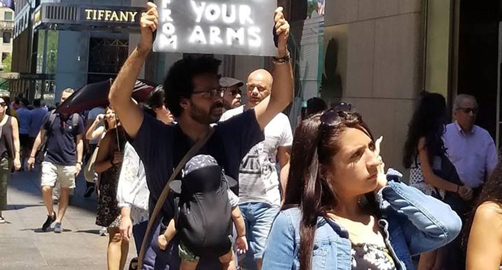 Trump shamed with Father's Day protest for tearing apart immigrant families