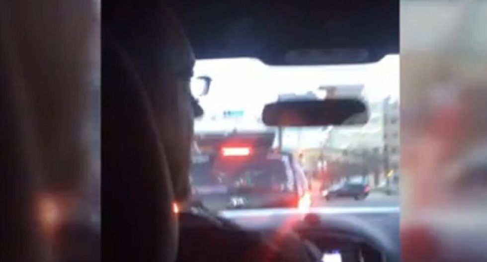 WATCH: Ride to Bernie rally descends into chaos as Trump-loving Lyft driver bashes Muslim 'pieces of sh*t'