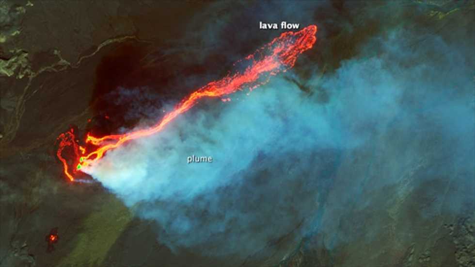 NASA snapshots give you a dazzling look at Iceland's erupting Bárðarbunga volcano