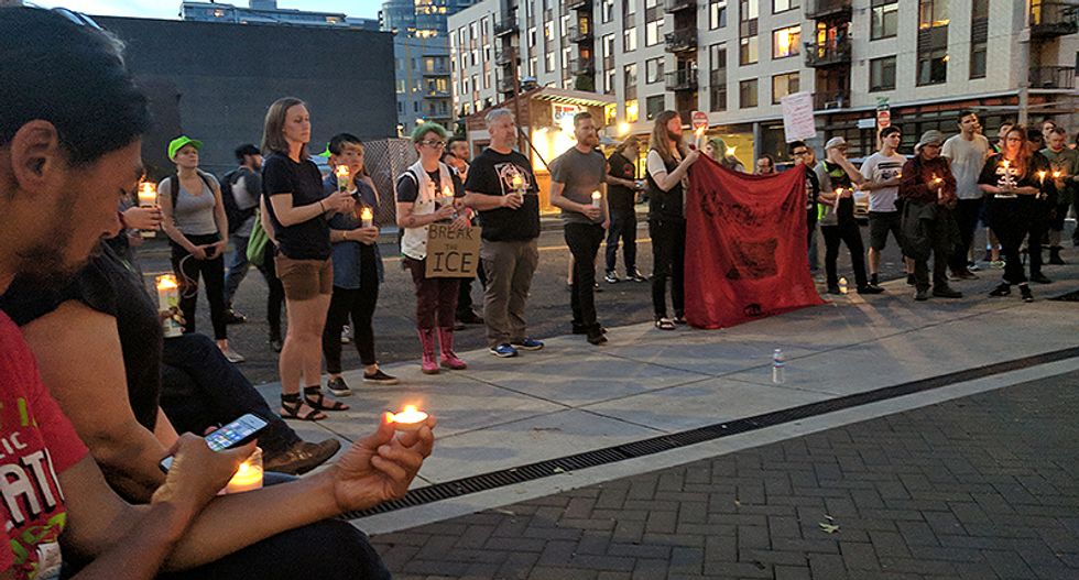 Cops plead ‘allow ICE employees to go home to their families’ after protesters blockade prison in Portland