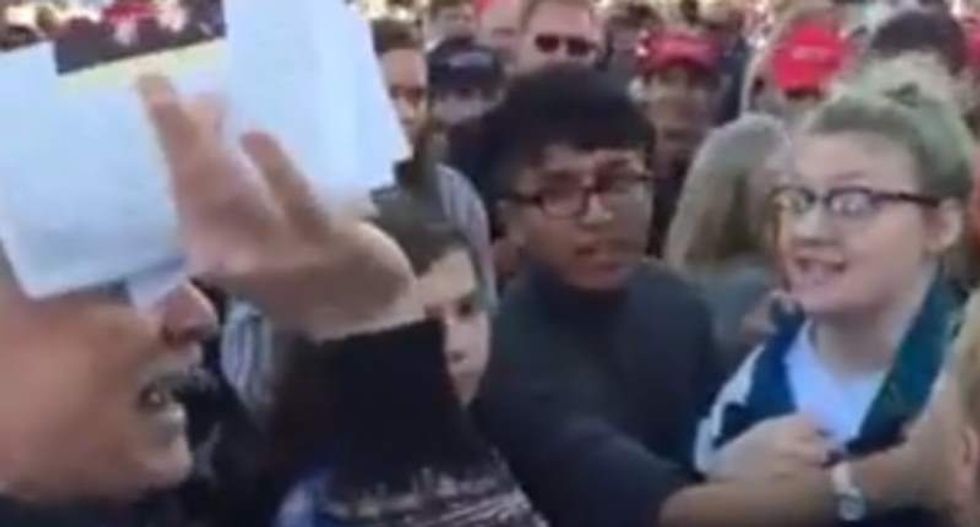 Wisconsin teenager hit with pepper spray after accusing Trump supporter of groping her