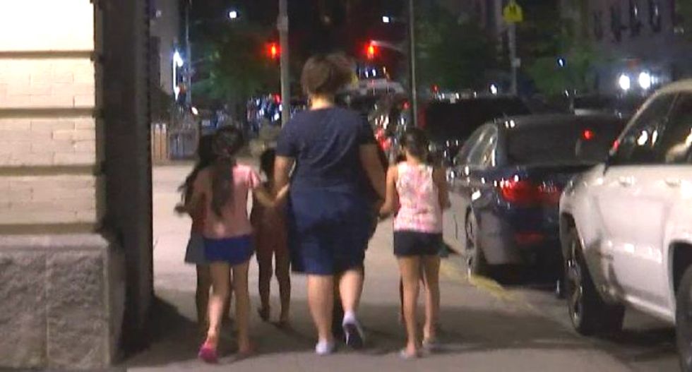 WATCH: Immigrant children moved in the dead of night into NYC shelter after being taken from their parents