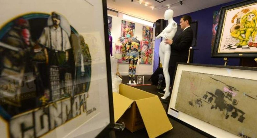 Collection of Banksy art expected to fetch more than $500,000 in Los Angeles auction