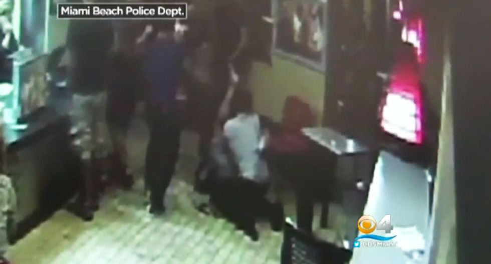Disturbing video shows gay man brutally attacked in Miami Burger King after kissing his partner