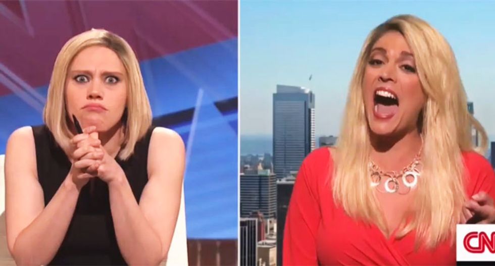 SNL mocks 'full-blown nutjob' Trump supporter hilariously attempting to defend candidate's awfulness