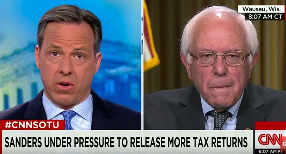 Sanders defends not releasing last 8 years of tax returns: 'My wife does them' and we've been a bit busy