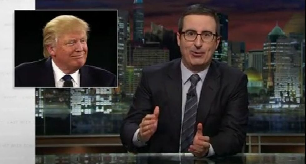 John Oliver ridicules Trump's tweets: They're like Tom Cruise -- 'short, unhinged and you can't look away'