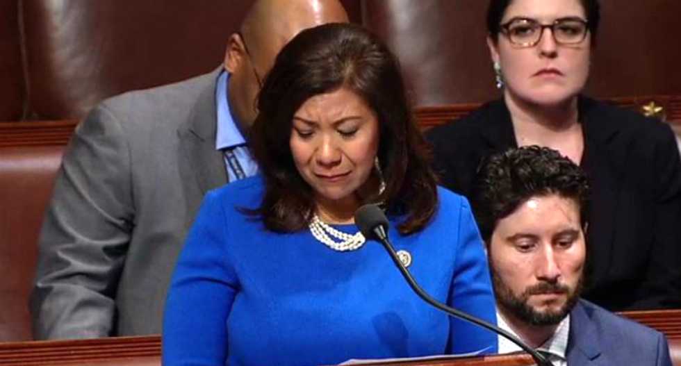 Latina congresswoman who migrated across the Mexico border tears up while denouncing the GOP’s cruelty
