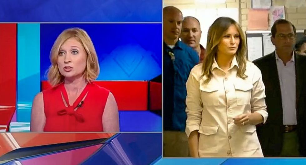 Reporter gasps after Melania whitewashes Trump's child camps: 'That briefing was like everything's fine'