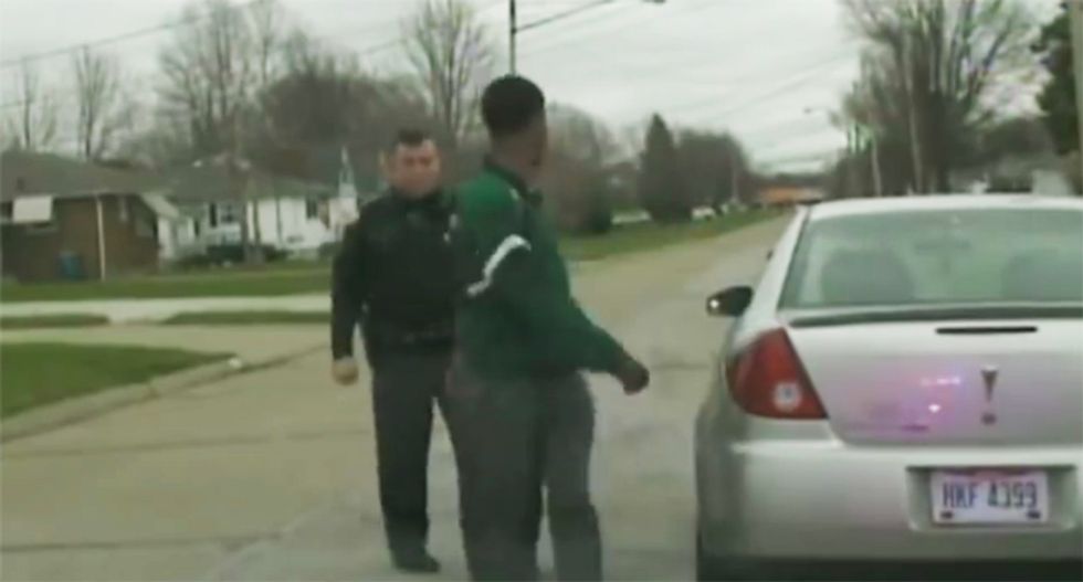 WATCH: White Ohio cop busted for illegally detaining black man dating his daughter with threat to make 'sh*t up'