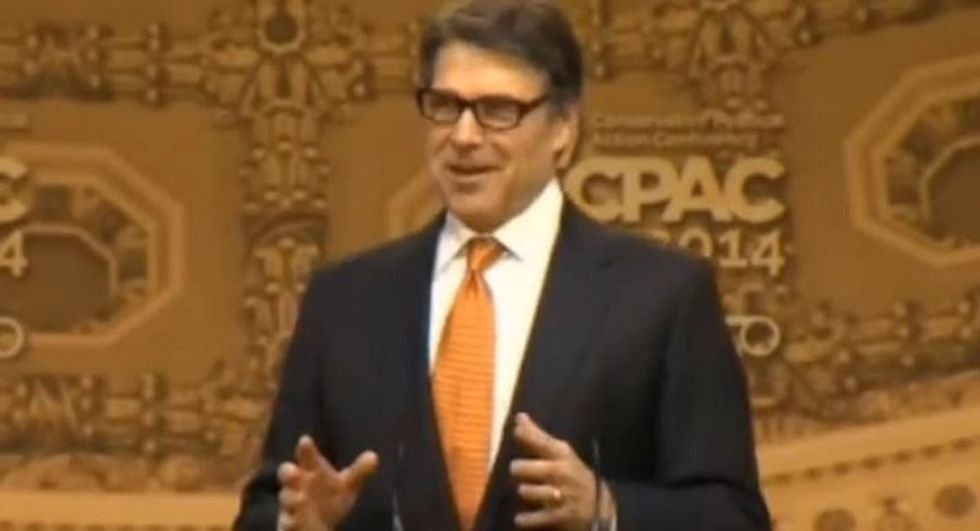 Rick Perry gets day two at CPAC going with some righteous blue-state bashing