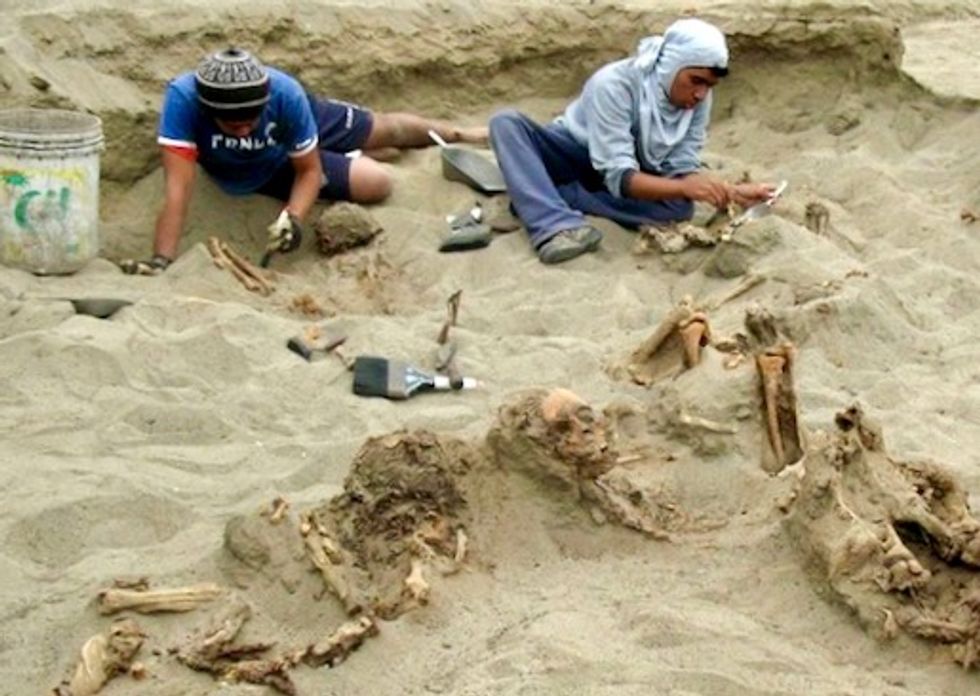 Evidence of world's biggest child sacrifice found in Peru