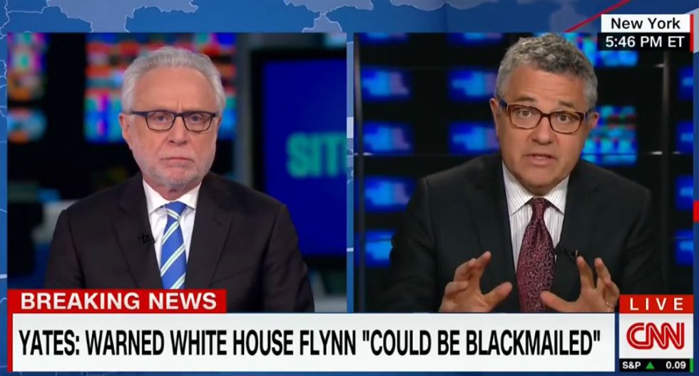 CNN legal analyst Toobin: It's 'chilling' that Flynn could still be advising Trump if not for the leak