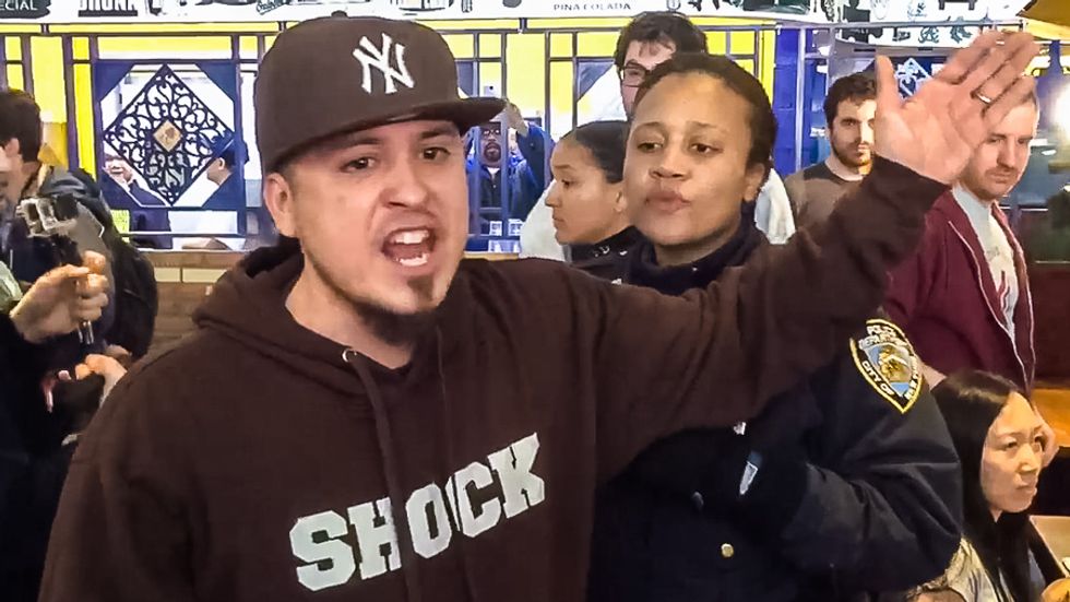 Police toss Bronx protester from Ted Cruz event: 'To receive this right-wing bigot is an insult'