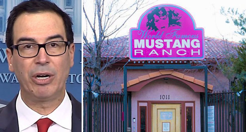 Steve Mnuchin busted for tax favor to brothel owner who gave hefty contributions to Republicans: report