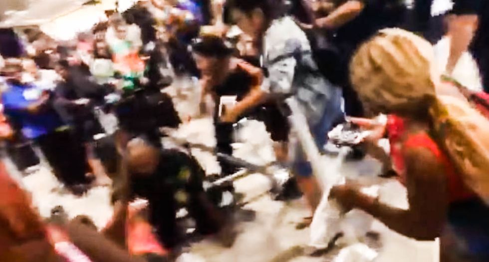 WATCH: All hell breaks loose at Florida airport after Spirit Airlines cancels 11 flights