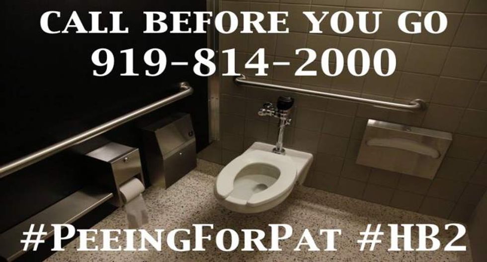 #PeeingForPat: North Carolina activists perfectly troll state’s anti-trans governor Pat McCrory