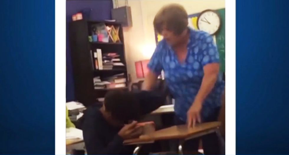 WATCH: Texas teacher arrested after being caught on video beating black student