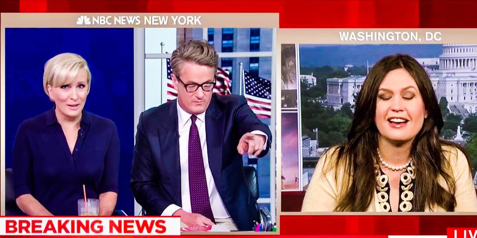 'You're not telling the truth': Sarah Huckabee Sanders walks into Morning Joe buzzsaw over Russia claims