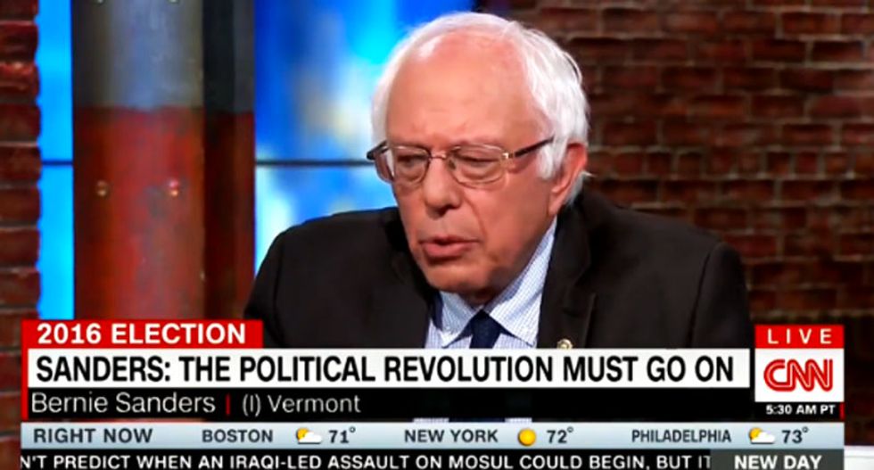 Sanders walks back pledge to vote for Hillary Clinton about an hour after saying he would