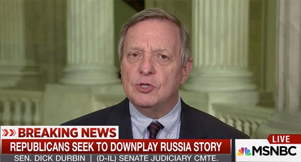 Senator accuses GOP of using secretive intel hearings to hide Trump’s Russia contacts
