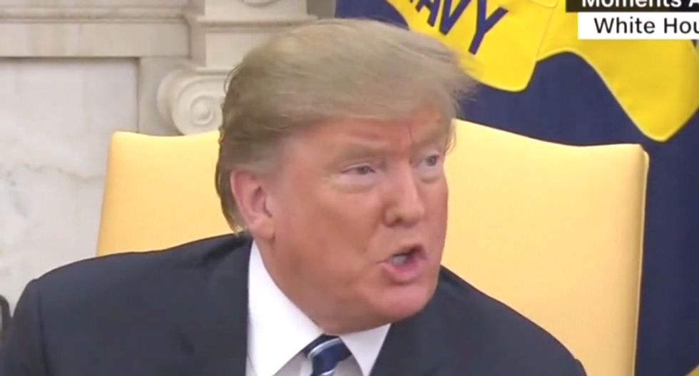 ‘This is an actual case!’ Reporter challenges Trump to his face as he desperately deflects from North Carolina’s ballot fraud