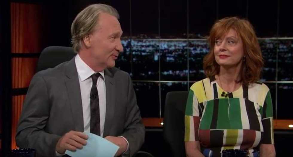 'Perfect is not on the menu': Maher presses Susan Sarandon on backing Clinton against GOP nominee