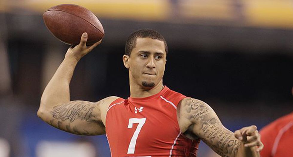 49er QB Kaepernick sits out national anthem to protest treatment of blacks -- and the bigots go insane